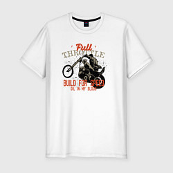 Мужская slim-футболка Full Throttle Полный газ