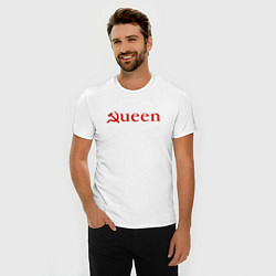 Футболка slim-fit Queen Серп и Молот Надпись, цвет: белый — фото 2