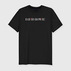 Мужская slim-футболка David bowie rock