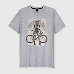 Мужская slim-футболка Real bike punk