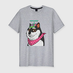 Футболка slim-fit NFT DOGE, цвет: меланж