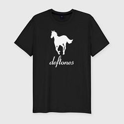 Футболка slim-fit Deftones лошадь, цвет: черный