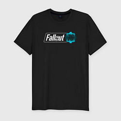 Мужская slim-футболка Fallout new vegas