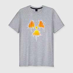 Футболка slim-fit Radioactive symbol, цвет: меланж