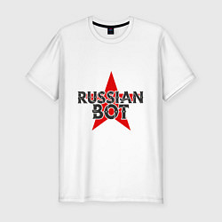 Мужская slim-футболка Bot - Russia
