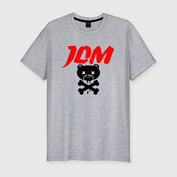 Футболка slim-fit JDM Bear Japan, цвет: меланж