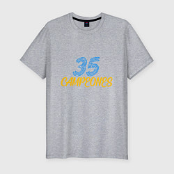 Футболка slim-fit 35 Champions, цвет: меланж