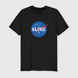 Футболка slim-fit Slime art Nasa, цвет: черный