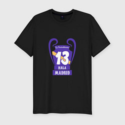 Мужская slim-футболка Hala Madrid 13