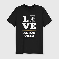 Футболка slim-fit Aston Villa Love Classic, цвет: черный