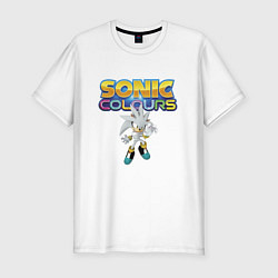 Мужская slim-футболка Silver Hedgehog Sonic Video Game