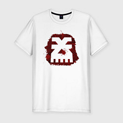 Футболка slim-fit Знак Кхорна пятно, цвет: белый