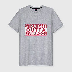 Футболка slim-fit Straight Outta Liverpool, цвет: меланж