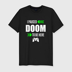 Футболка slim-fit Doom I Paused, цвет: черный