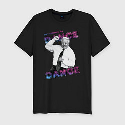 Мужская slim-футболка Жаркое лето 96го Борис Ельцин