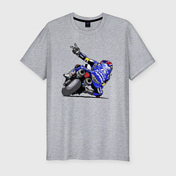 Мужская slim-футболка Yamaha racing team Racer