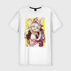 Футболка slim-fit Nanachi made in abyss, цвет: белый