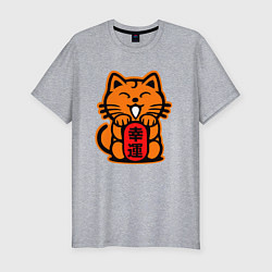 Футболка slim-fit JDM Cat, цвет: меланж