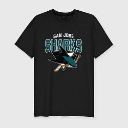 Футболка slim-fit SAN JOSE SHARKS NHL, цвет: черный