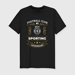 Футболка slim-fit Sporting: Football Club Number 1, цвет: черный