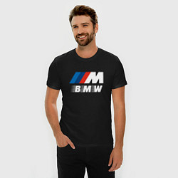 Футболка slim-fit BMW BMW FS, цвет: черный — фото 2