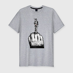 Мужская slim-футболка Wayne fuck