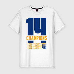 Футболка slim-fit REAL MADRID CHAMPIONS, цвет: белый