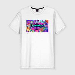 Футболка slim-fit Cosmonious High art, цвет: белый