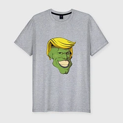Мужская slim-футболка Трамп - Маска