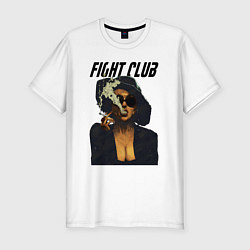 Футболка slim-fit Fight Club - Marla Singer, цвет: белый