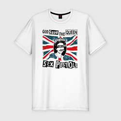 Мужская slim-футболка Sex Pistols - God Save The Queen