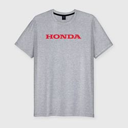 Футболка slim-fit HONDA ХОНДА LOGO спина, цвет: меланж