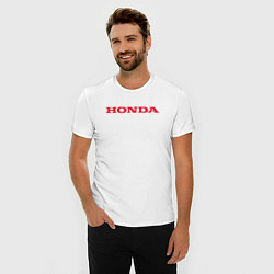 Футболка slim-fit HONDA ХОНДА LOGO спина, цвет: белый — фото 2