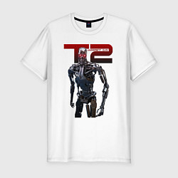 Футболка slim-fit Terminator 2 - T800, цвет: белый