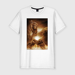 Футболка slim-fit Сварог - Кузнец, цвет: белый