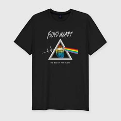 Мужская slim-футболка Floyd Heart Pink Floyd