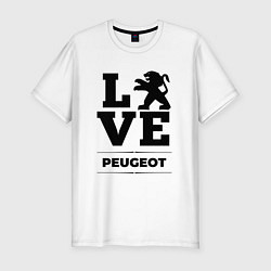 Мужская slim-футболка Peugeot Love Classic