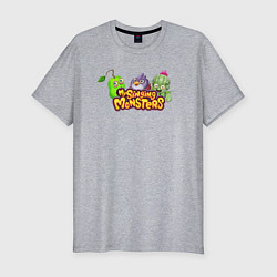 Футболка slim-fit My Singings Monsters Logo, цвет: меланж