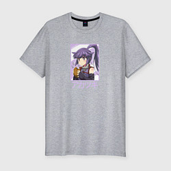 Футболка slim-fit Акацуки кушает Log Horizon, цвет: меланж