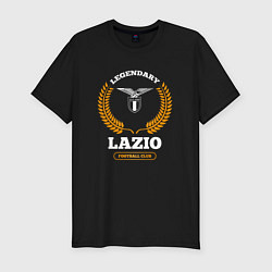 Футболка slim-fit Лого Lazio и надпись Legendary Football Club, цвет: черный