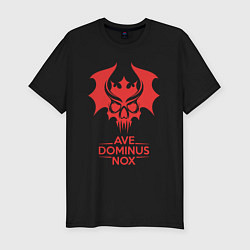 Футболка slim-fit Ave Dominus Nox клич повелителей ночи, цвет: черный