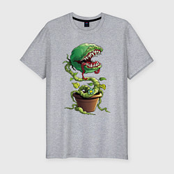 Мужская slim-футболка Plant - Piranha