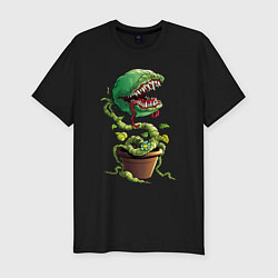 Мужская slim-футболка Plant - Piranha