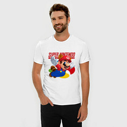 Футболка slim-fit SNES - Mario, цвет: белый — фото 2