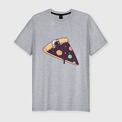Футболка slim-fit Space - Pizza, цвет: меланж