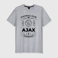 Футболка slim-fit Ajax: Football Club Number 1 Legendary, цвет: меланж