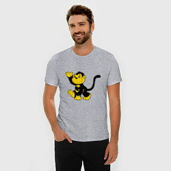 Футболка slim-fit Wu-Tang Monkey, цвет: меланж — фото 2