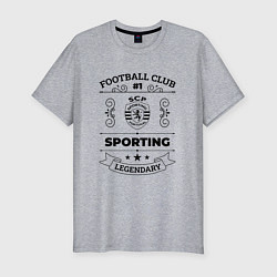 Футболка slim-fit Sporting: Football Club Number 1 Legendary, цвет: меланж