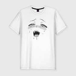 Мужская slim-футболка Ахегао кайф