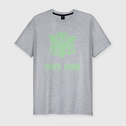 Мужская slim-футболка Гвардия смерти Нургла винтаж лого